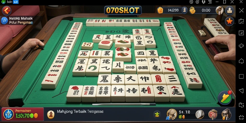 Tampilan utama gameplay Mahjong di 070SLOT yang menarik.