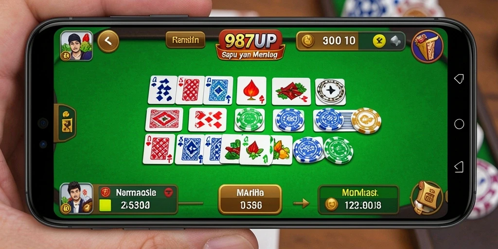 Tampilan gameplay 987UP yang seru dan menyenangkan.