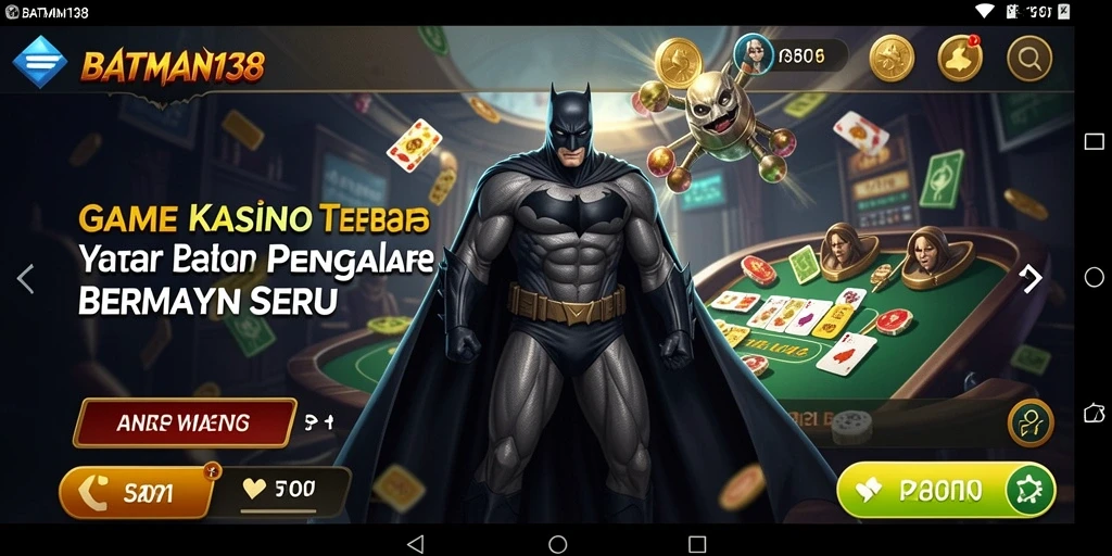 Tampilan gameplay seru dari BATMAN138 dengan berbagai permainan kasino.