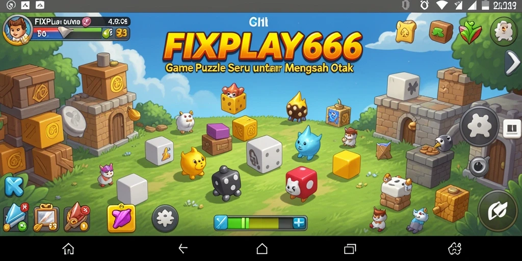 Tampilan gameplay menarik dengan tantangan puzzle yang seru.