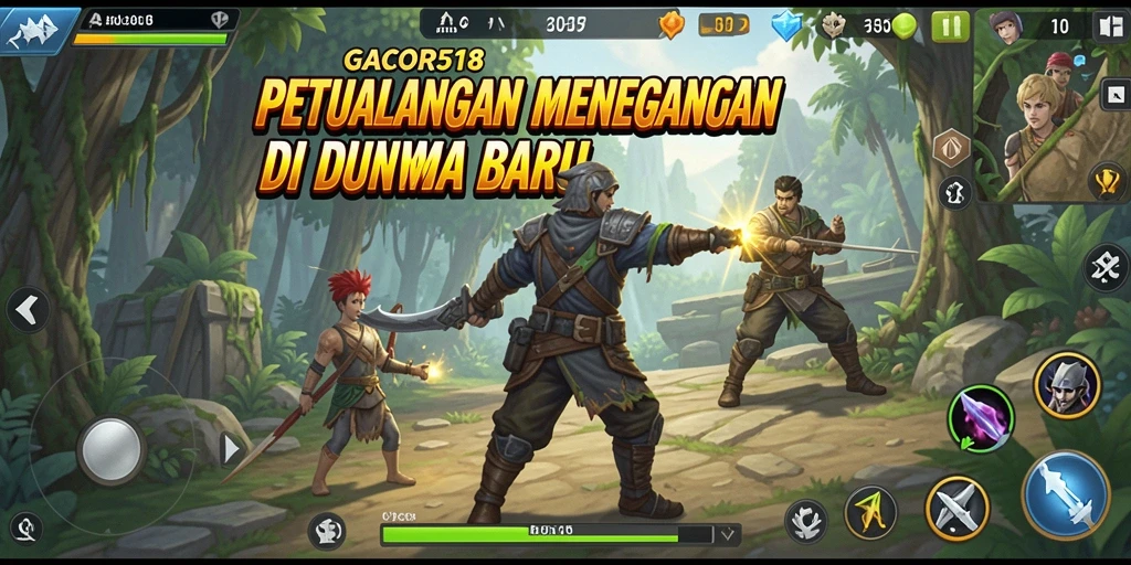Tampilan gameplay seru di dunia petualangan GACOR518.