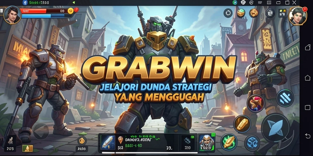 Screenshot utama GRABWIN menampilkan aksi taktis yang mendebarkan.