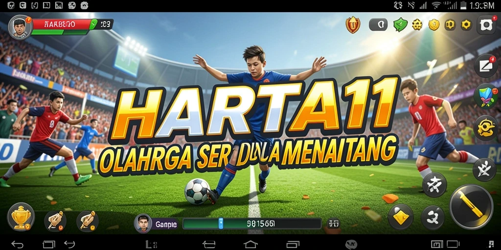 Gameplay HARTA11 yang seru dan kompetitif dalam olahraga.