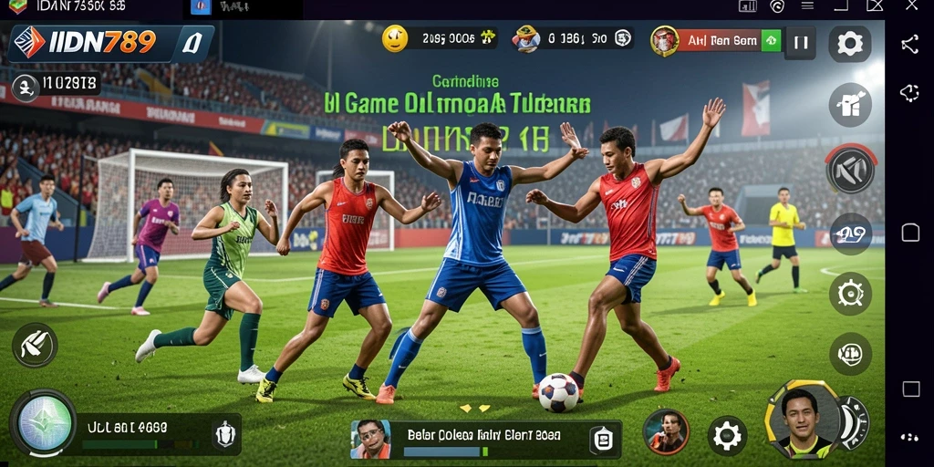 Screenshot utama IDN789 menunjukkan aksi seru dalam permainan olahraga.