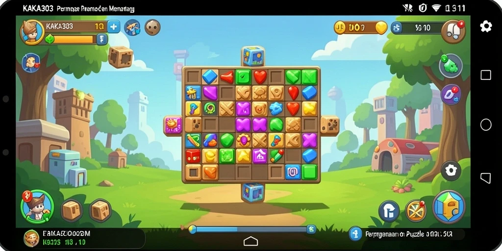 Screenshot KAKA303 menampilkan gameplay teka-teki yang menantang.