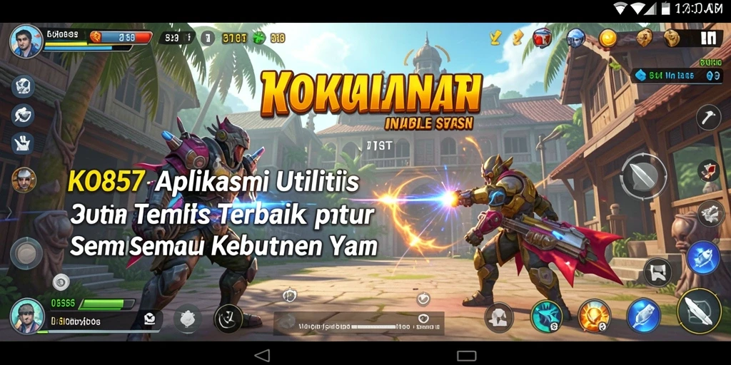 Tampilan aplikasi KO857 yang sederhana dan mudah digunakan.