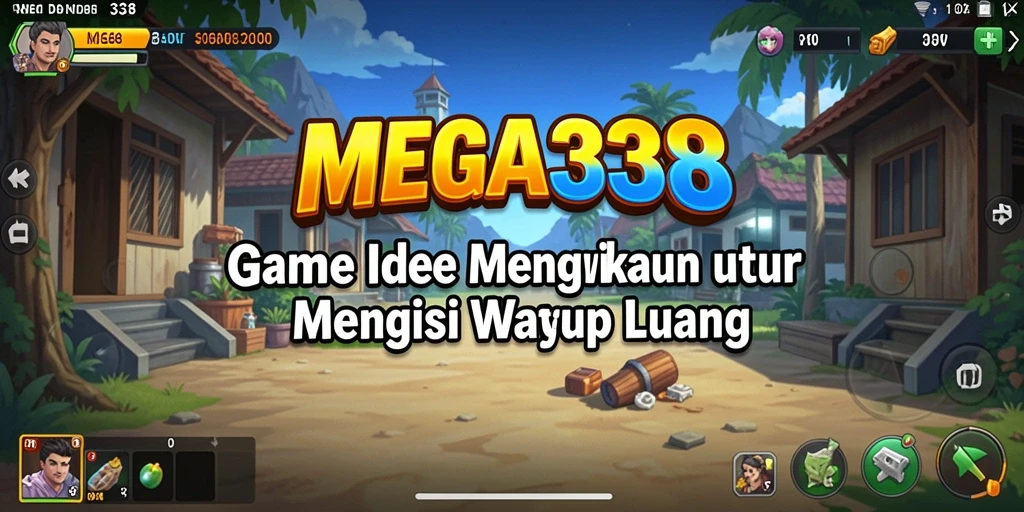 Tampilan utama gameplay <strong>MEGA338</strong> yang penuh warna dan menawan.