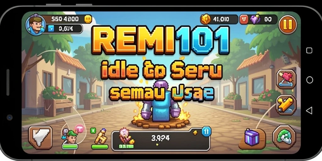 Tampilan menarik dari gameplay REMI101 yang mengasyikkan dan ramah pengguna.