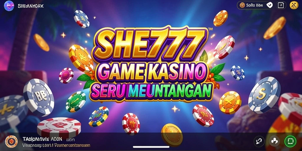 Screenshot dari permainan Kasino yang menampilkan grafis menarik dan antarmuka pengguna.