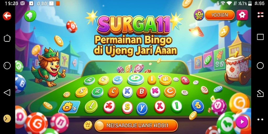 Screenshot menunjukkan pengalaman bermain Bingo yang seru dan interaktif di SURGA11.